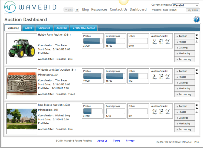 Bidpath and Wavebid